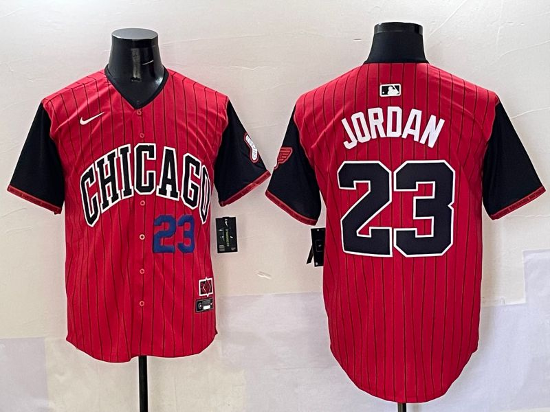 Men Chicago White Sox #23 Jordan Red Stripe Joint Name Nike 2025 MLB Jersey style 32->houston astros->MLB Jersey